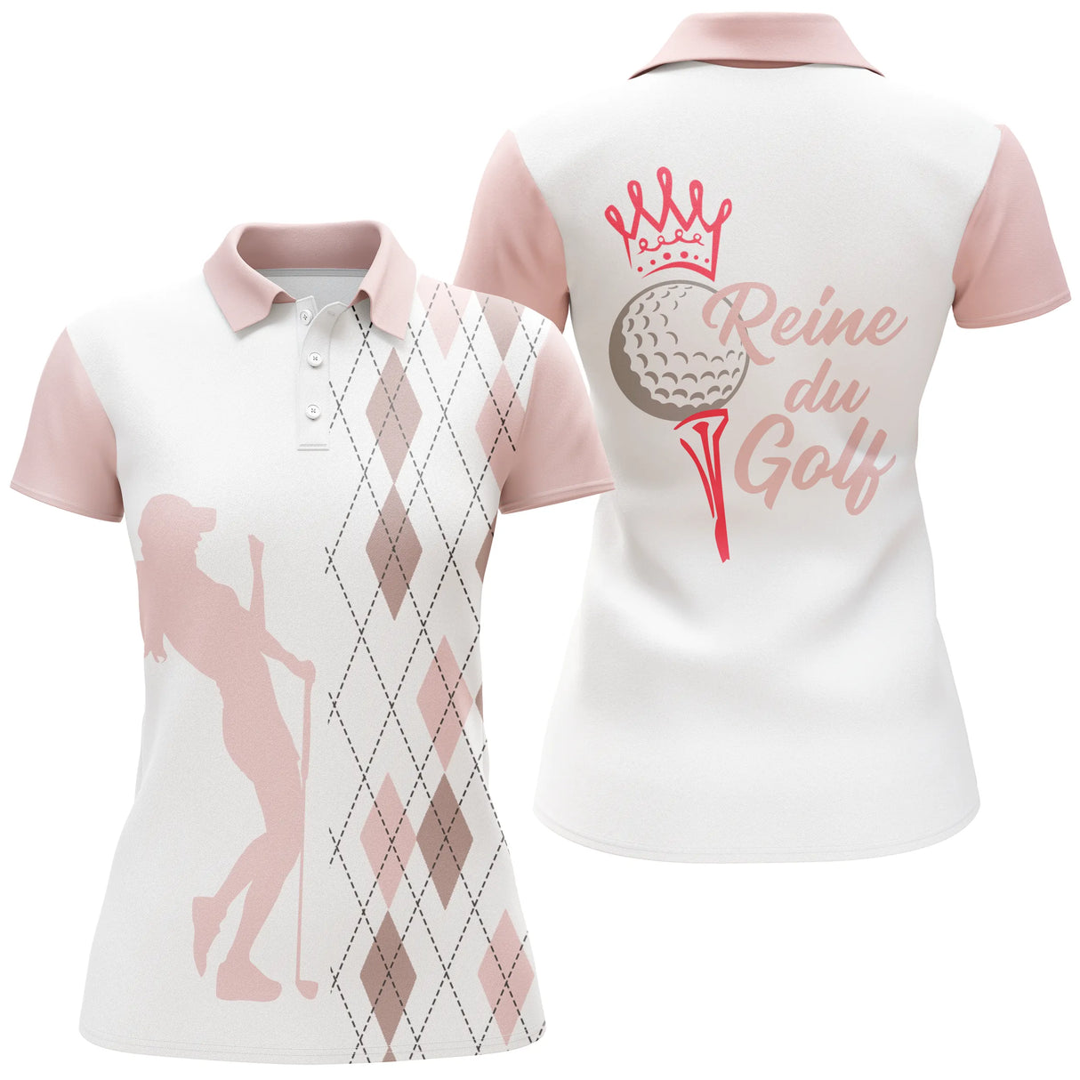Polo Reine du Golf, Vêtement de Sport Femme, Cadeau Humour